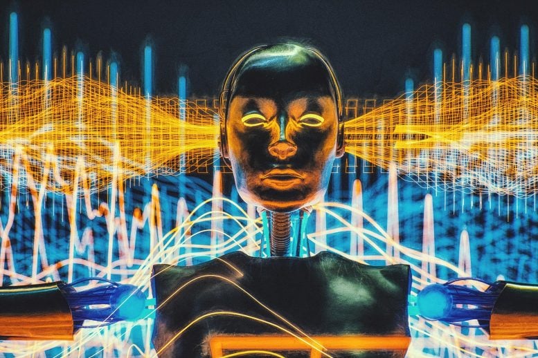 AI Futuristik Cyborg Kecerdasan Buatan