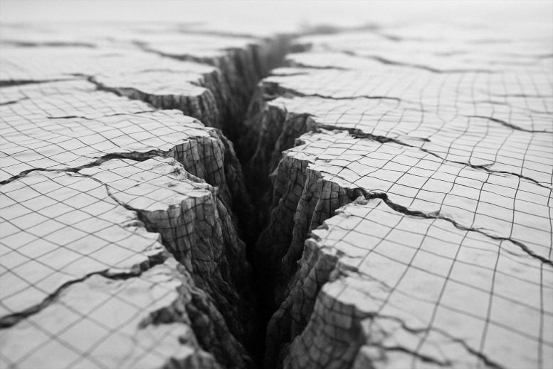 Konsep seni simulasi model gempa