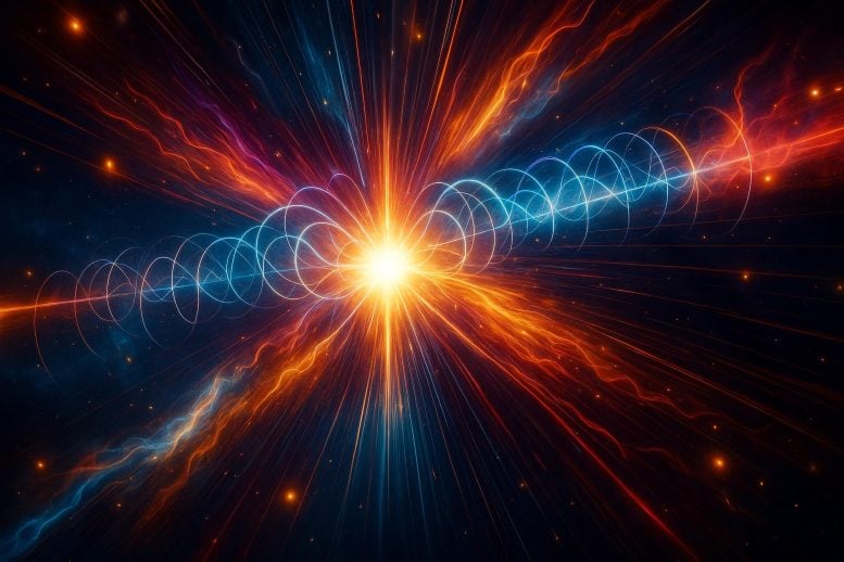 Astrophysics Magnetar Gold Concept Art