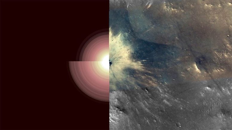Ejecta kawah Mars