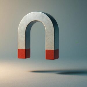 Magnet mengambang merah