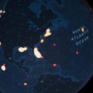 Selam konsentrasi pengamatan visual di Atlantik Utara