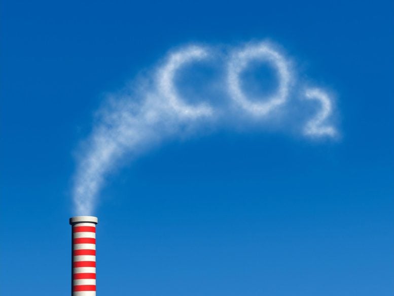 CO2 karbon dioksida pembangkit listrik ilustrasi perokok