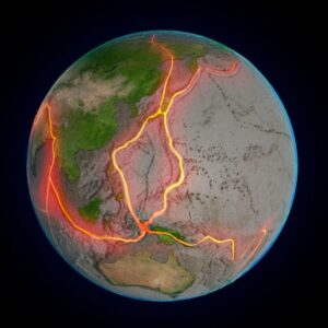 Planet Earth Fault Lines Tectonic Plate