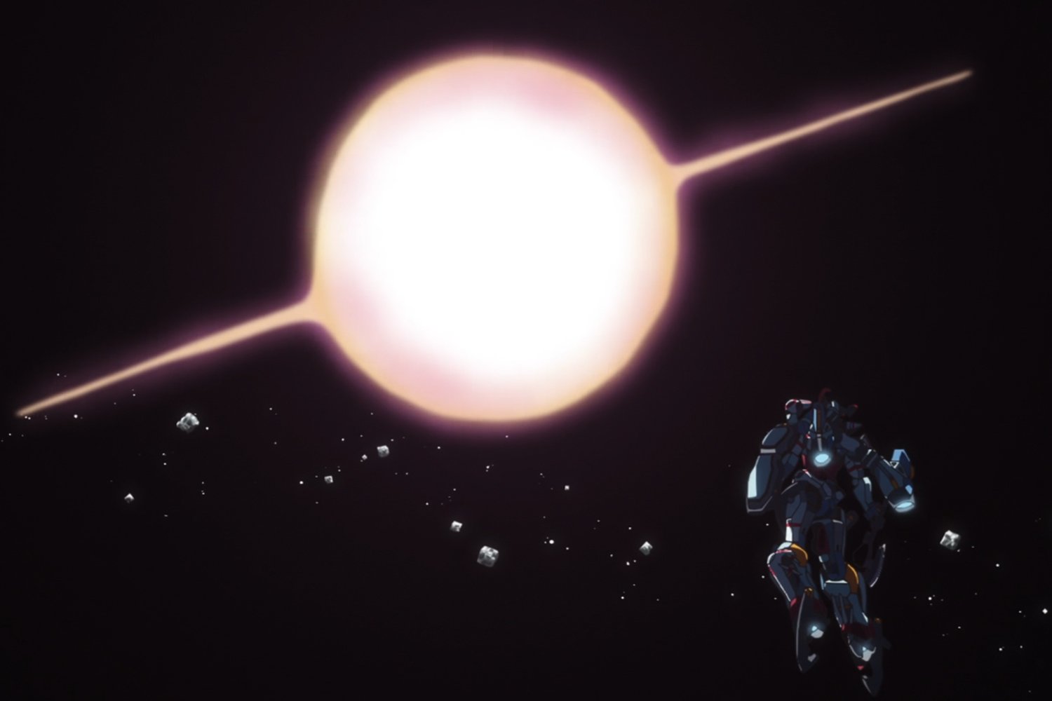 Gundam Gquuuuuux Episode 4 Explosion