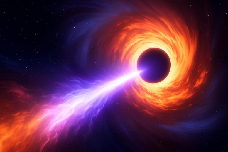 Konsep Seni Burst Lubang Hitam