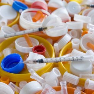 Sampah limbah plastik medis