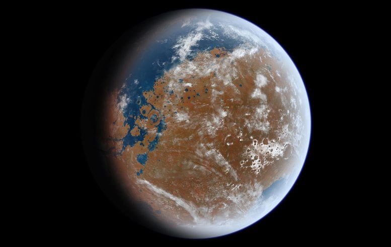 Planet kuno mars lebar