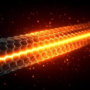 Ilustrasi Seni Energi Nanotube Karbon