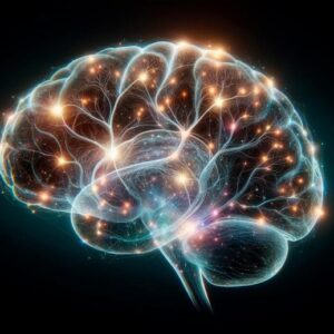 Neuroscience Brain menandakan ilustrasi konsep seni kognisi