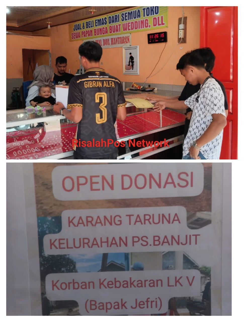 Pemuda Pemudi Karang Taruna Kelurahan Pasar Banjit: Kreatif Mengadakan Aksi Penggalangan Dana untuk Korban Kebakaran Di Lingkungan V