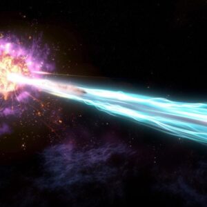 Konsep Seni Ilusi Ledakan Gamma Ray