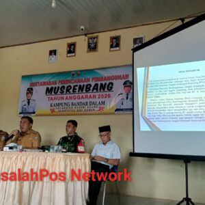 Babinsa Koramil 427-07/Negeri Agung Hadiri Musrenbang Kampung Bandar Dalam Tahun Anggaran 2026