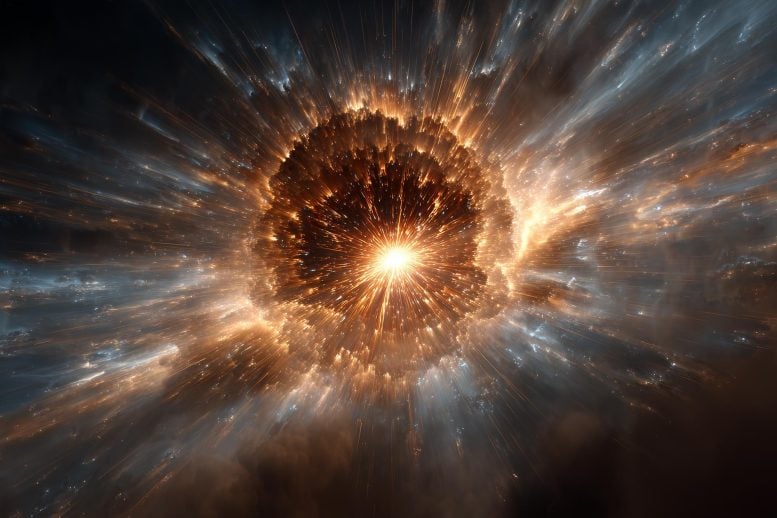 Konsep seni ledakan kimia kosmik