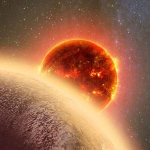 Artist&rsquo;s Impression of Exoplanet GJ 1132 B and Its Host M Dwarf Star