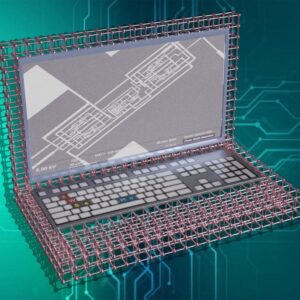 Ilustrasi Komputer CMOS Bebas Silikon