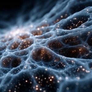 Ilustrasi Konsep Seni Astrofisika Materi Gelap