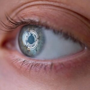 Pemindaian Mata Penglihatan Tutup