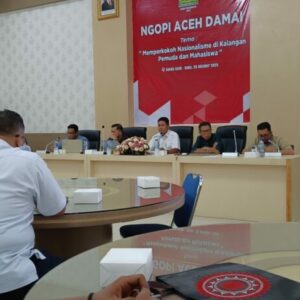 Kesbangpol Gelar Ngopi Aceh Damai, Bahas Nasionalisme di Kalangan Pemuda
