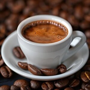 Seni Konsep Biji Kopi