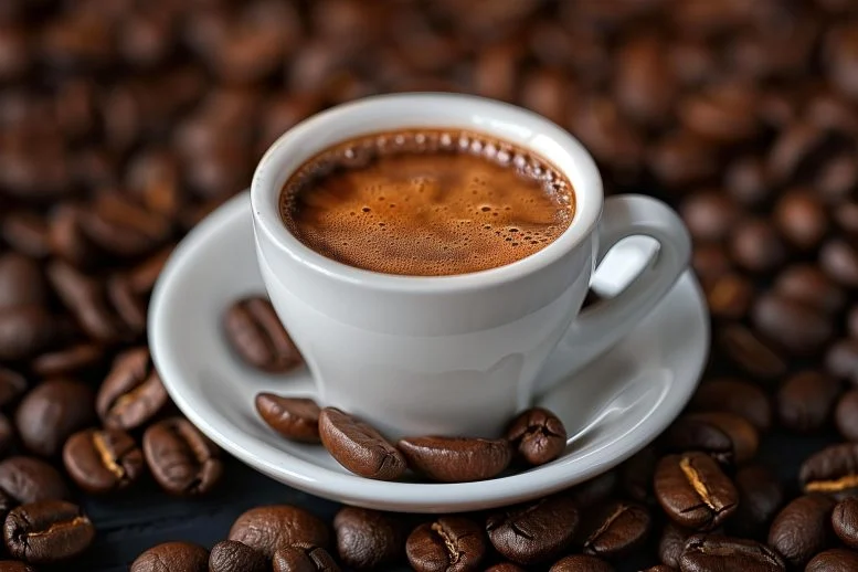 Seni Konsep Biji Kopi
