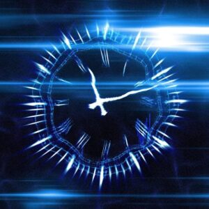 Seni Konsep Relativitas Waktu Jam