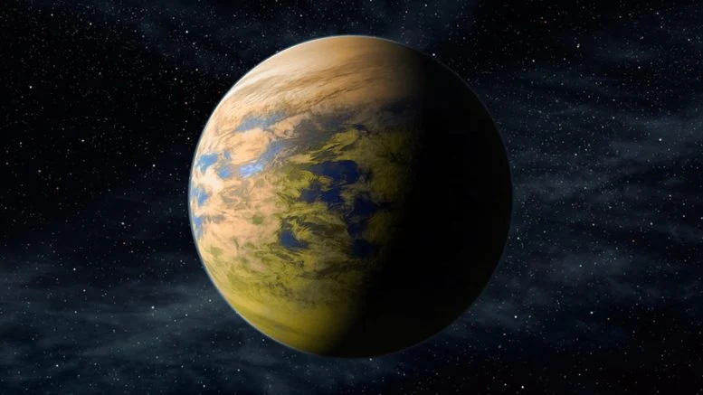 Bumi Berawan Seperti Exoplanet Dengan Biota Warna-warni di Awan