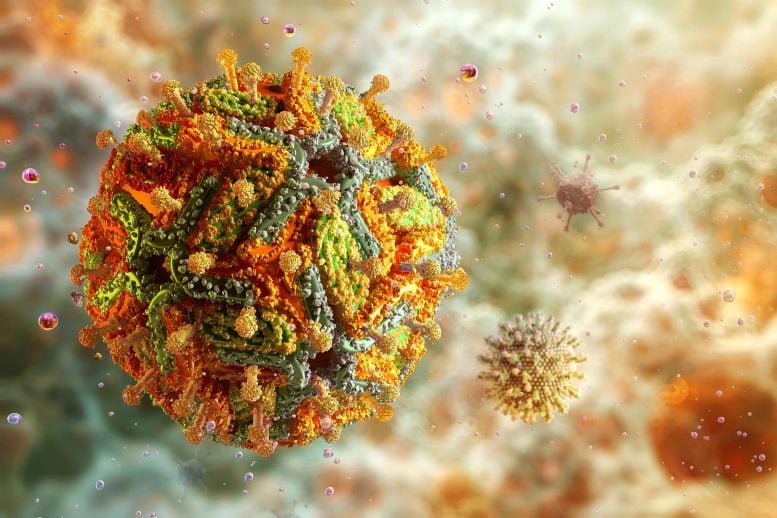 Pandangan Mikroskopis Virus Demam Kuning