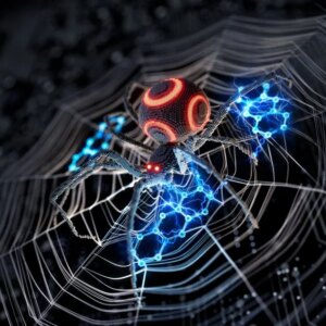 Ilustrasi Artis tentang Nanopartikel Doping Lantanida