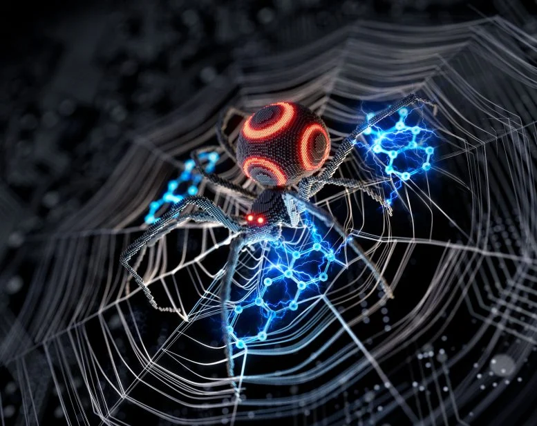 Ilustrasi Artis tentang Nanopartikel Doping Lantanida