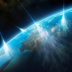 Ilustrasi Konsep Sinar Kosmik