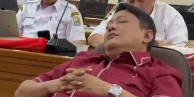 Bos Perumda Tirta Patriot Tidur Pulas saat Rapat Dirujak Warganet Kinerja Dilaporkan ke Kejagung