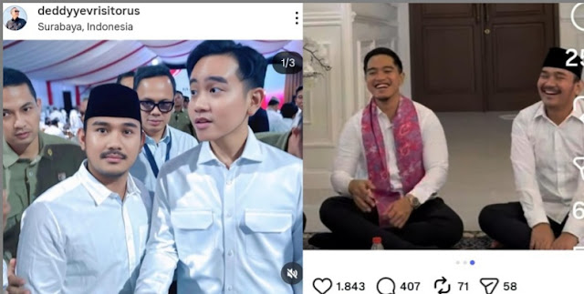 Sentilan Menohok Tersangka Ade Kuswara Mesra Bareng Gibran dan Kaesang