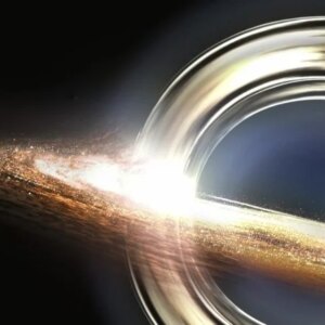 Ilustrasi Seni Cakram Akresi Lubang Hitam