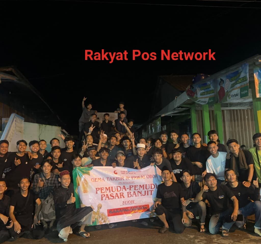 Gema Takbir Berkumandang Di Iringi Dengan Ratusan Obor Terangi Langit Banjit, Rayakan Kemenangan Idul Fitri 1447 H