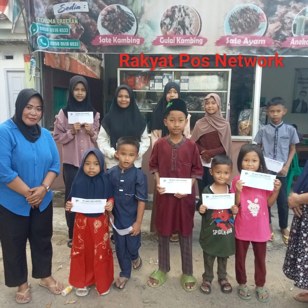 Silaturahmi dan Santunan Anak Yatim oleh Pimpinan PT Buay Tumi Lampung Jelang Idul Fitri di Way Kanan